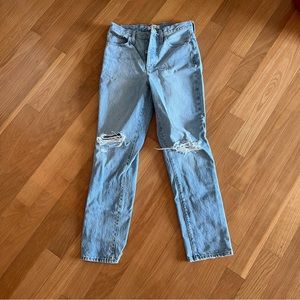 Madewell full length classic straight jeans
